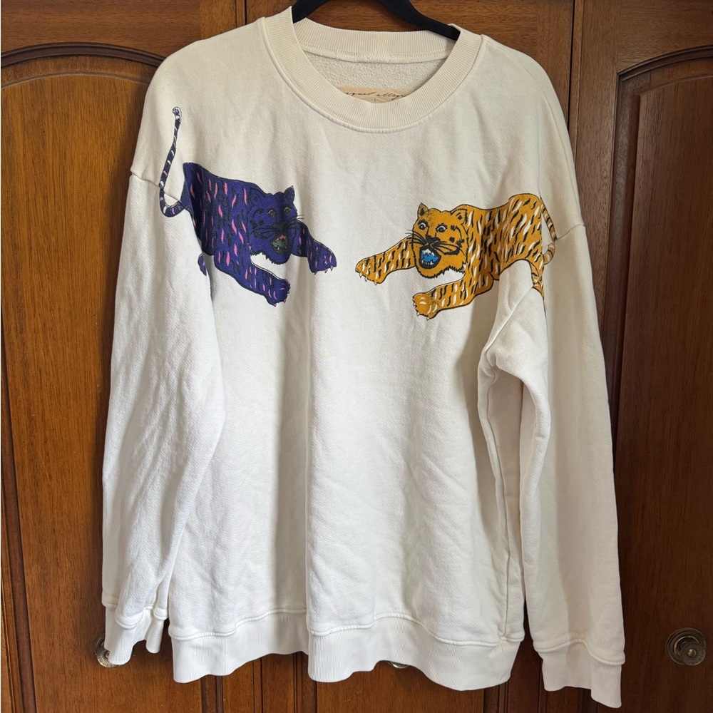 Raquel Allegra white tiger sweatshirt